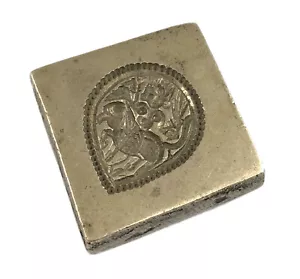 Bronze Hindu Religious Durga Maa Figure Amulet/Pendant Making Stamp Dye. G46-847 - Picture 1 of 8