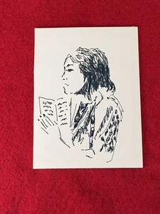 Tony Bennett Original Art & Personally Owned Portrait Drawing Of A Woman - Picture 1 of 8