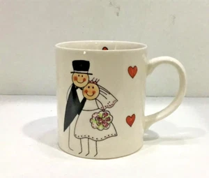 Taza de café de cerámica para pareja de bodas Design by Mila - Imagen 1 de 2