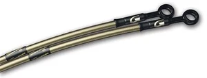 GOODRIDGE GOLD SS STD FRONT BRAKE HOSES FOR BMW R1150RT ABS 01 - Picture 1 of 1