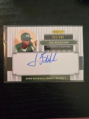 2008 Razor Signature Series /499 Tim Beckham #101 Auto RC Autograph - Image 1 of 2