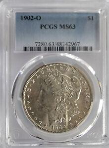 1902O PCGS CERTIFIED  MS63 Morgan Silver Dollar