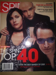 Spin Magazine.Top 40. Best bands of 2001 Includes U2 and all the stars of 2001 - Picture 1 of 4