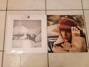TAYLOR SWIFT THE TORTURED POETS DEPARTMENT PHANTOM CLEAR LP MANUSCRIPT NEW & RED - Picture 1 of 21