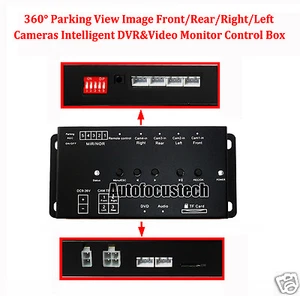 360° Full View Parking Image Front/Rear/Right/Left Cameras DVR&Video Monitor Box - Picture 1 of 7