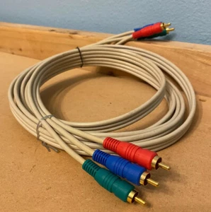 10FT COMPONENT VIDEO CABLE WITH AUDIO 5 RCA RED GREEN BLUE RGB for HDTV DVD VCR - Picture 1 of 3