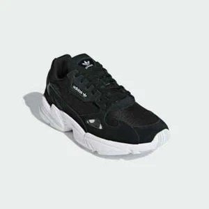 Adidas Originals Women's Black FALCON Sneakers Size 5 us B28129 - Picture 1 of 5