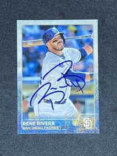Rene Rivera San Diego Padres Signed Auto 2015 Topps Card #3 ~ COA