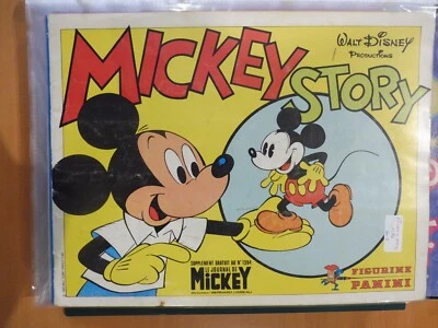 RARE ALBUM  MICKEY STORY  1978  PANINI  ETAT  TRES BON  INCOMPLET COLLECTOR! - Photo 1/2