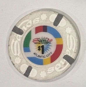 Sands Hotel & Casino Atlantic City $1 Casino Chip - Picture 1 of 2
