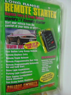 Bulldog Security remote car starter keyless entry & trunk release - Image 1 of 3