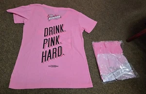 Ladies 77 Proof Sweet Revenge Wild Strawberry Sour Mash V Neck T-Shirt Small - Picture 1 of 6