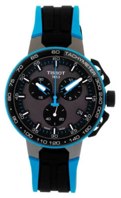 Neu Tissot T-Race Cycling T111.417.37.441.05 Chronograph blaues Armband Herrenuhr - Bild 1 von 3