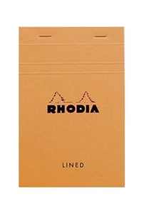 Rhodia Staplebound Lined Paper Notepad in Orange - 4.375 x 6.375 - NEW - Picture 1 of 2