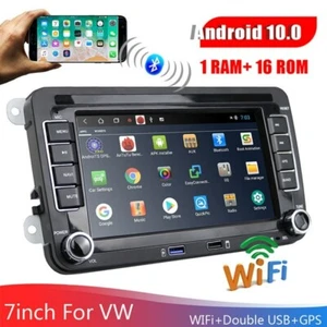 Für VW Passat Golf 5 6 Jetta Polo Touran 2DIN Android 10.0 7" Autoradio GPS Navi - Bild 1 von 12