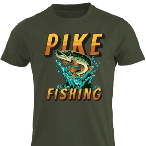 T-Shirt Hechtfischen lustig Northern Hechtjäger T-Shirt Vater Angler Fischer Großvater - Bild 1 von 41