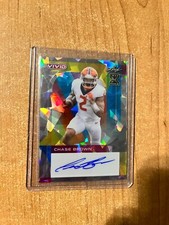 2023 Leaf Vivid Football - Chase Brown - Silver Crystal Auto #d 2/9