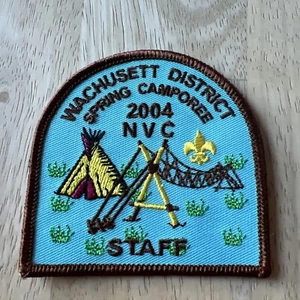 Vintage 2004 BSA Wachusett District Spring Camporee Staff Patch NVC - Picture 1 of 10