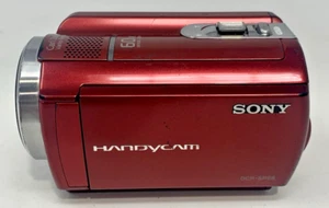 SONY Handycam DCR-SR68 60x Optical 2000x Digital Zoom Red Camcorder NO BATTERY/C - Picture 1 of 8