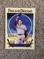 +++ NOLAN RYAN 1990 FIELD OF DREAMS BASEBALL CARD - TEXAS RANGERS +++