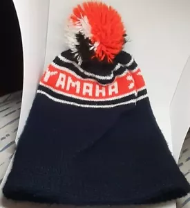 Vintage Yamaha Racing Snowmobile logo stocking knit cap benie snow - Picture 1 of 5