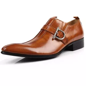Scarpe uomo pelle scarpe business scarpe da ginnastica marrone nero 37-45 - Foto 1 di 13