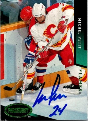 Michel Petit 1993-94 Parkhurst #304 Auto Hand Signed - Image 1 of 2