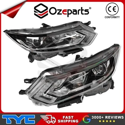 Pair LH+RH Head Light Front Lamp (Halogen) For Nissan QASHQAI J11 2017~2021 - Image 1 of 4