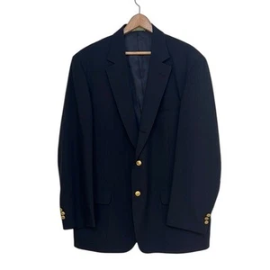ORVIS dunkelblauer Herren Blazer Sakko Gr. 46 lang drei Knöpfe einfach belüftet - Bild 1 von 13