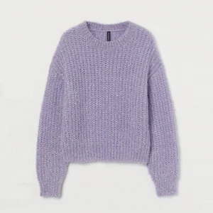 H&M Damen Pullover lila Glitzer Pulli Gr. S Small Pulli - Bild 1 von 11