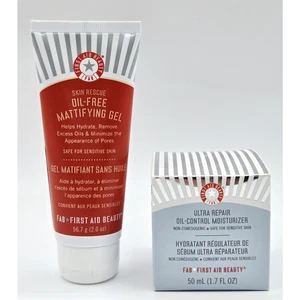 First Aid Beauty Skin Rescue Oil-Free Mattifying Gel and Oil-Control Moisturizer - Picture 1 of 5
