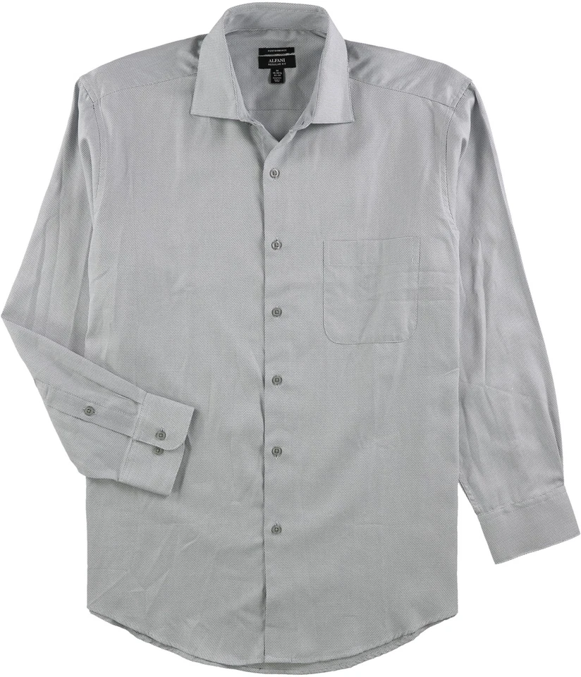 Camisa de vestir Alfani Performance elástica con botones para hombre Foto 1 de 1