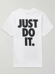 Nike Big Kids Just Do It Short Sleeve T-Shirt sz S Unisex activewear lightweight - Picture 1 of 6