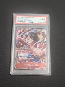 Monkey D Luffy One Piece Treasure Cruise Winner Promo English ST01-012 PSA 10 - Picture 1 of 10