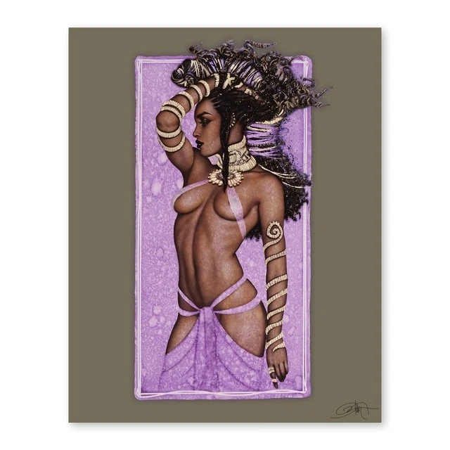 Lyniese Burks 'Zanzíbar' - Impresión Giclée de 8" x 10" (Firmado) Foto 1 de 1