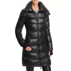 BCBGMAXAZRIA Cappotto lungo nero imbottito taglia M - Foto 1 di 10