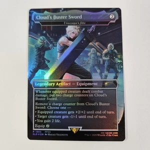 Umezawa's Jitte/ Cloud's Buster Sword MTG Final Fantasy Secret Lair Weapons Foil - Picture 1 of 2