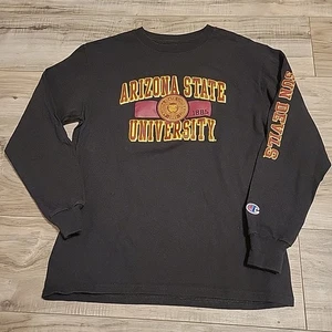 Arizona State T-Shirt YM 7-8 schwarz Sun Devils Langarm Grafik Jugend Tee - Bild 1 von 8