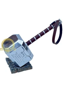 Thor Hammer 1:1 Mjolnir Metal Replica Metal Base Avengers Prop Cosplay Aluminum - Bild 1 von 7