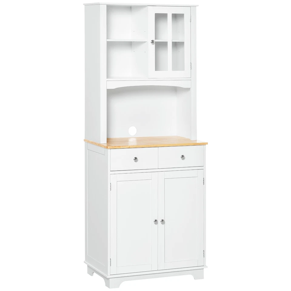 Freestanding 67" Kitchen Buffet with Hutch, Pantry Cabinet - Image 1 of 4