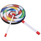 8Inch Lollipop Shape Drum with Mallet  Music Rhythm Instruments Kids Baby CA3