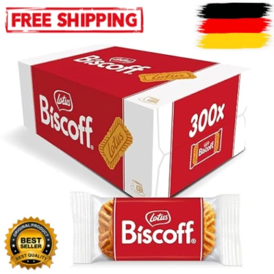 Lotus Biscoff Karamellgebäck Einzeln verpackt Büro Kaffee Vegan 1875g 300er Pack - Bild 1 von 4