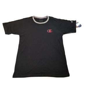Champion Men's Sleepshirt Size M Athletic Black Soft Lightweight Graphic Logo - Picture 1 of 11