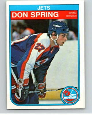 1982-83 O-Pee-Chee #392 Don Spring  Winnipeg Jets V59896 - Image 1 of 2