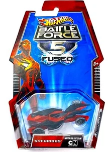 HOT WHEELS car BATTLE FORCE 5 five SYFURIOUS vehicle Racer FUSED Mattel - Picture 1 of 3