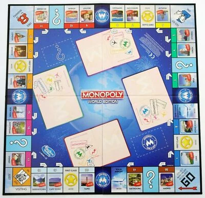 MONOPOLY HERE & NOW WORLD EDITION 2015 SPARE REPLACEMENT GAMEBOARD HASBRO - Image 1 of 4