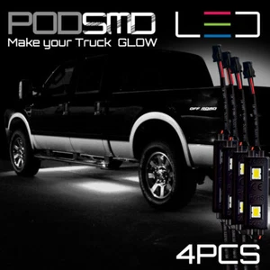 White LED Underbody Glow Under Car Accent Rock Neon Light Kit for Toyota Tundra - Bild 1 von 12