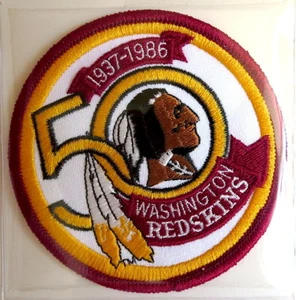 WASHINGTON REDSKINS 50th ANNIVERSARY NFL TEAM PATCH Willabee & Ward ~ PATCH ONLY - Picture 1 of 1