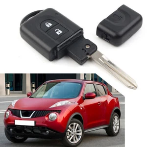 Remote Car key Fob Shell Case 2 Button for Nissan Micra Xtrail Qashqai Juke Duke - Picture 1 of 8
