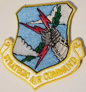 US AIR FORCE  SAC  "STRATEGIC AIR COMMAND" PATCH   3" wide x 3" tall  - Picture 1 of 1